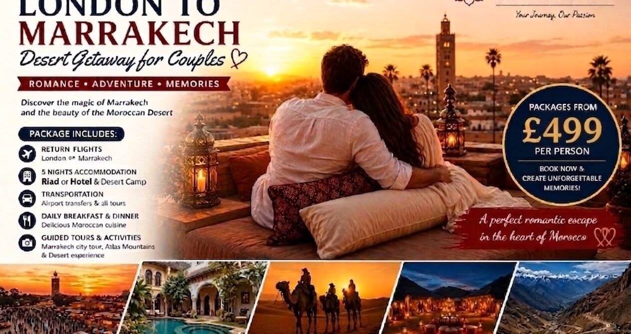 PACKAGES 6 Days/ 5 Nights LONDON TO MARRAKECH